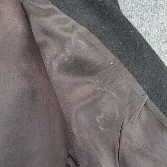 Vintage Pendleton Classic Blazer Suit Womens 16 Black One Button Wool - Picture 8 of 13